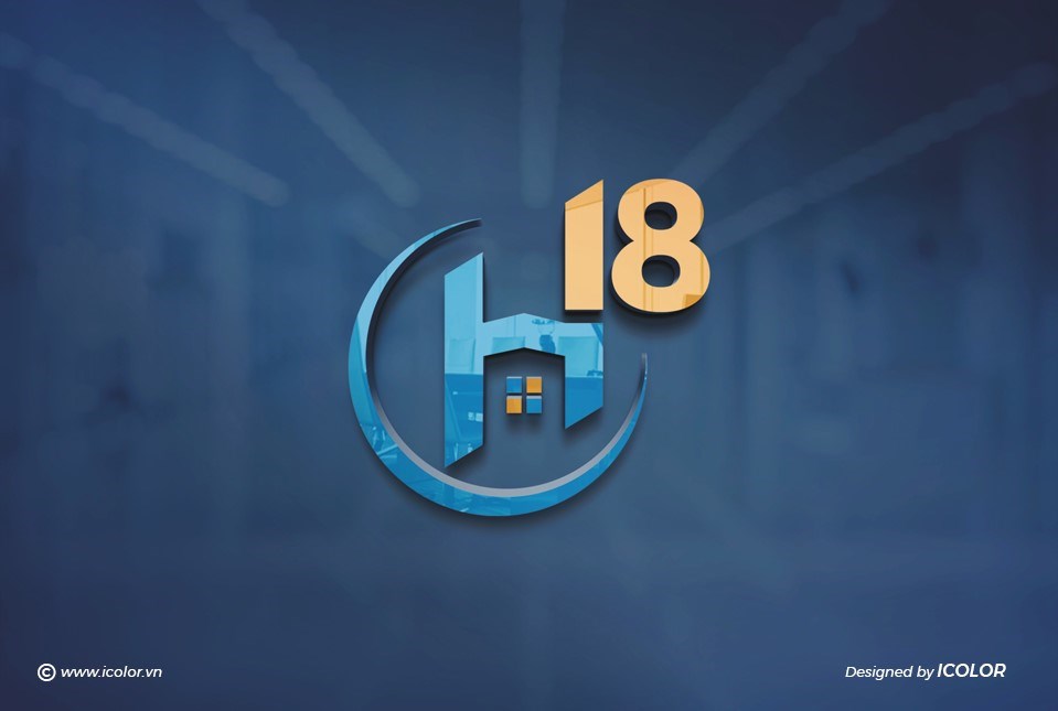 Thiết kế logo ngành bất động sản h18