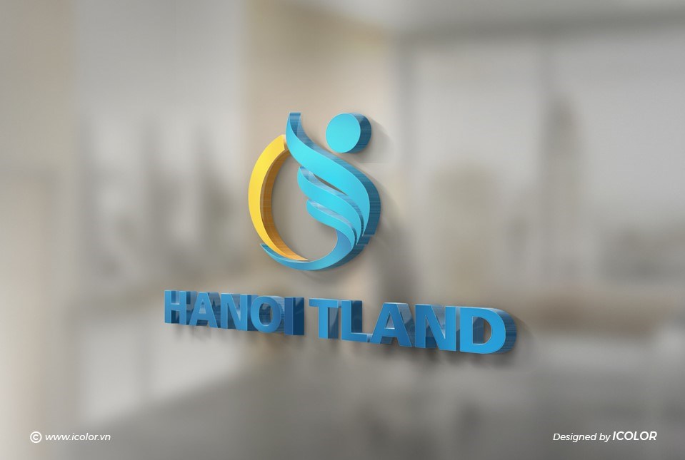Thiết kế logo ngành bất động sản hanoi tland