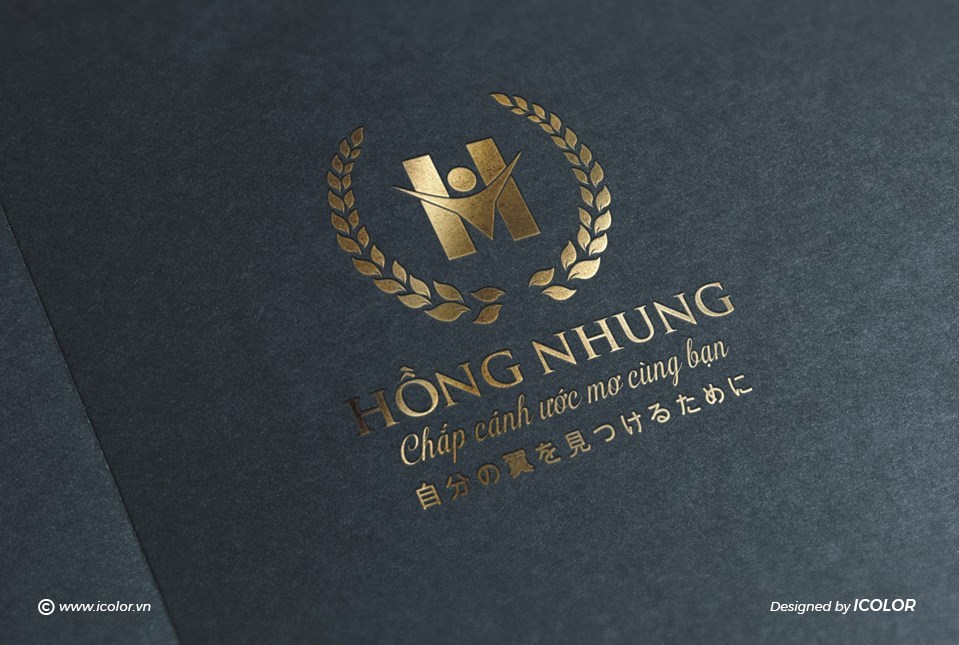 Thiết kế logo Trường mầm non Hồng Nhung