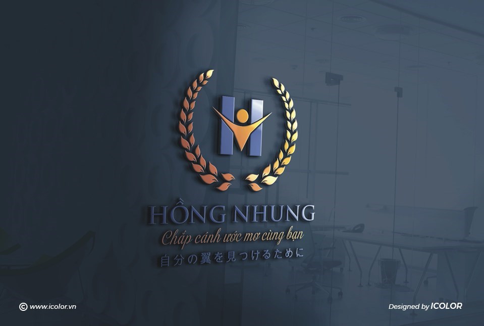 Thiết kế logo Trường mầm non Hồng Nhung
