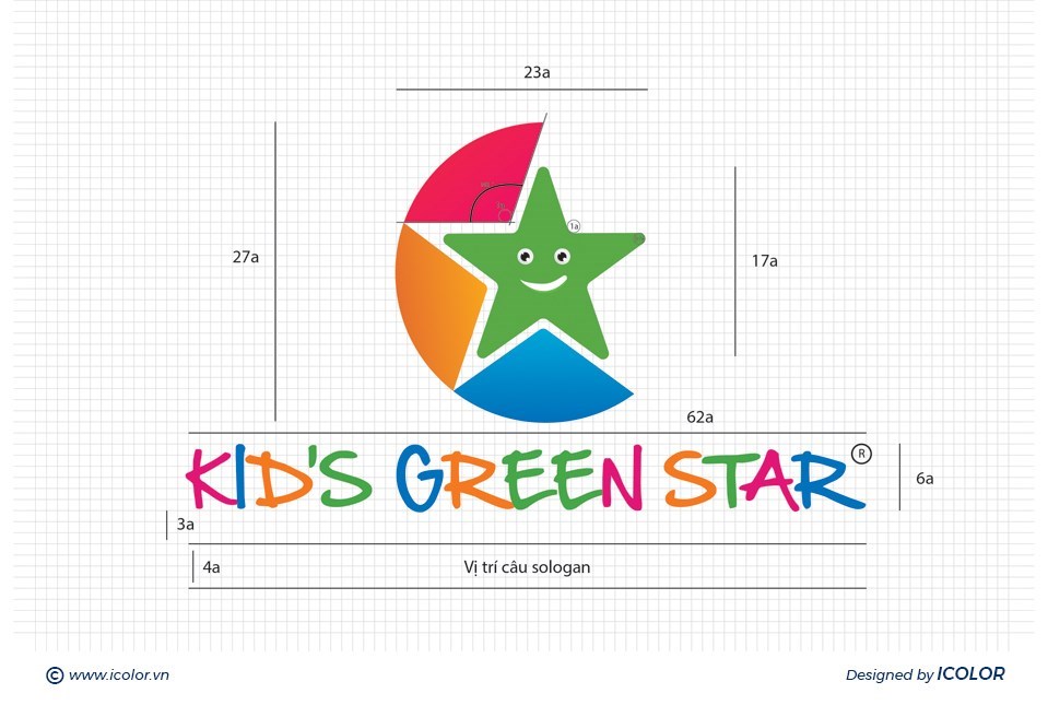 kids green star8