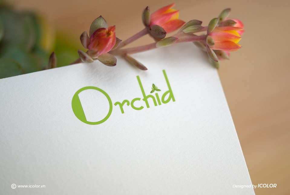 Thiết kế logo thời trang nữ orchid
