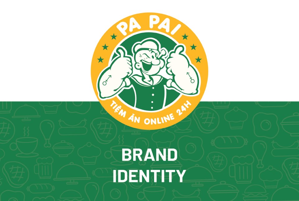 Thiết kế bộ nhận diện Tiệm ăn Online PaPai