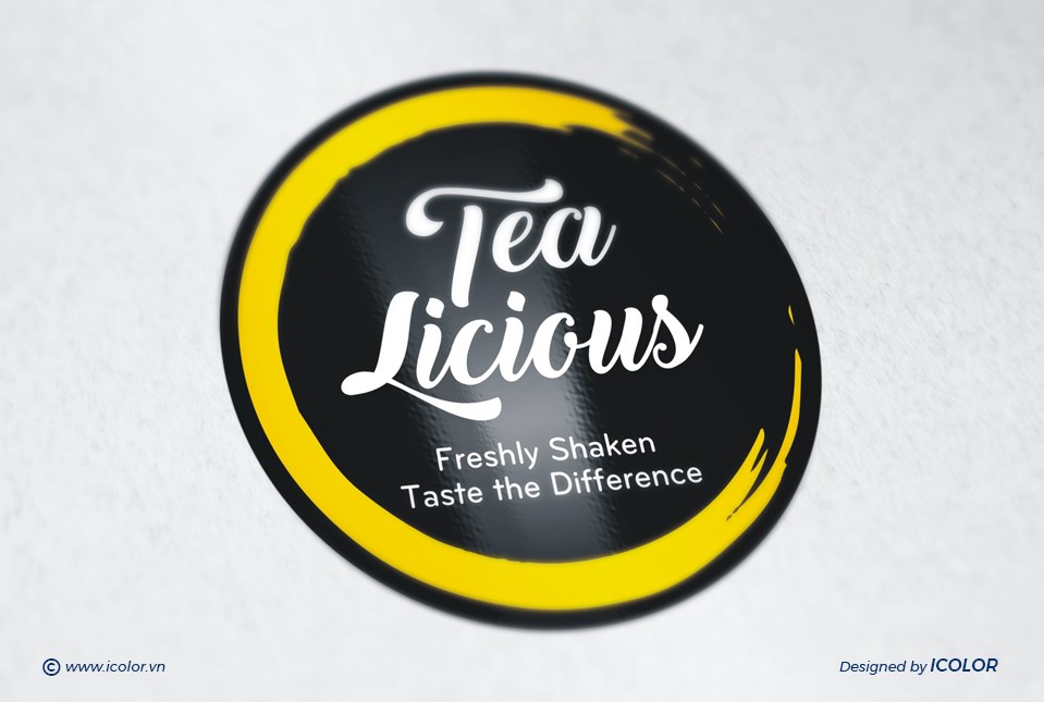 Thiết kế logo Chuỗi cửa hàng trà sữa Tealicious